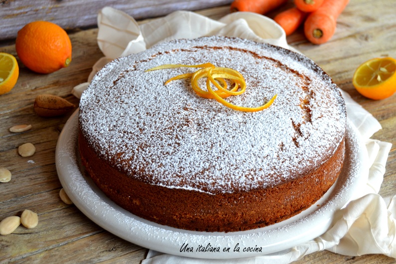 bizcocho de zanahoria y naranja