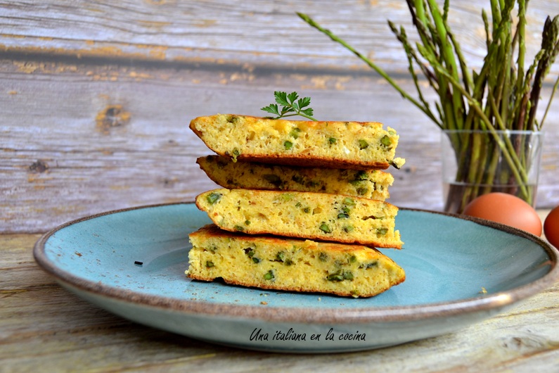 Frittata italiana de espárragos
