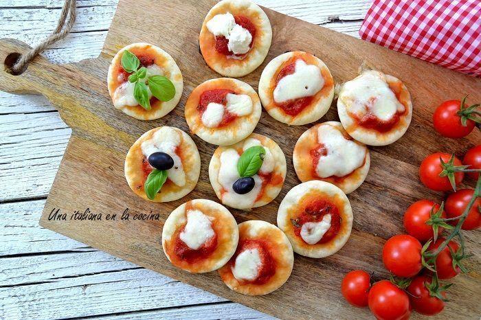 Mini pizzas rapidísimas, listas en 5 minutos - Una italiana en la cocina
